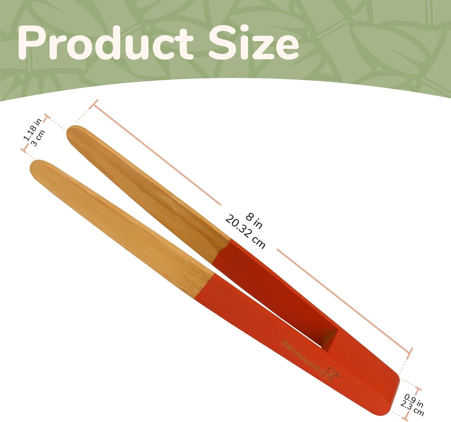 image:imageBambooMN 10 Reusable Bamboo A Toast Tongs  Colored Assortment  6 Pieces6