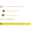image:image400 pcs Bamboo SkewerDecorative Cocktail Picks Assortment 15 Sportsball Heart Clover and Mini Forks by BambooMN