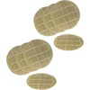 image:imageBamboo Sushi Making Mats and Bamboo Steamer Liner Pad Inserts Accessory Set 4 Piece Assorted Set65 Dia Green