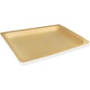 image:imageBambooMN  104 x 85 x 078 Disposable Wood Rectangle PlatesDishes 100 Pieces1 000 Pieces