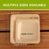 image:imageBambooMN  104 x 85 x 078 Disposable Wood Rectangle PlatesDishes 100 Pieces1 000 Pieces