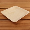 image:imageBambooMN  104 x 85 x 078 Disposable Wood Rectangle PlatesDishes 100 Pieces100 Pieces