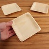 image:imageBambooMN  104 x 85 x 078 Disposable Wood Rectangle PlatesDishes 100 Pieces100 Pieces