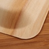 image:imageBambooMN  104 x 85 x 078 Disposable Wood Rectangle PlatesDishes 100 Pieces100 Pieces