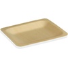 image:imageBambooMN  104 x 85 x 078 Disposable Wood Rectangle PlatesDishes 100 Pieces100 Pieces