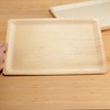 image:imageBambooMN  104 x 85 x 078 Disposable Wood Rectangle PlatesDishes 100 Pieces100 Pieces