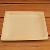 image:imageBambooMN  104 x 85 x 078 Disposable Wood Rectangle PlatesDishes 100 Pieces100 Pieces