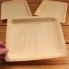 image:imageBambooMN  104 x 85 x 078 Disposable Wood Rectangle PlatesDishes 100 Pieces25 Pieces