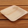 image:imageBambooMN  104 x 85 x 078 Disposable Wood Rectangle PlatesDishes 100 Pieces25 Pieces