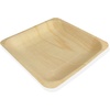 image:imageBambooMN  104 x 85 x 078 Disposable Wood Rectangle PlatesDishes 100 Pieces25 Pieces