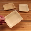 image:imageBambooMN  104 x 85 x 078 Disposable Wood Rectangle PlatesDishes 100 Pieces25 Pieces