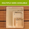 image:imageBambooMN  104 x 85 x 078 Disposable Wood Rectangle PlatesDishes 100 Pieces25 Pieces