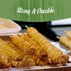 image:imageBambooMN  5mm SemiPoint Multipurpose Tornado Potato Bamboo Skewers  15 38cm  1000 Pieces1