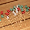 image:imageBambooMN  Christmas Holiday Bamboo Party Picks Skewers for Fruit Sandwiches Cocktails  59 15cm  Pinetree Reindeer Snowman  100pcsChristmas Assorted