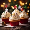 image:imageBambooMN  Christmas Holiday Bamboo Party Picks Skewers for Fruit Sandwiches Cocktails  59 15cm  Pinetree Reindeer Snowman  100pcsChristmas Dcor