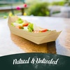 image:imageBambooMN  Disposable Food and Appetizer Wood Boat Dishes  525 x 3 x 1  1000 Pieces525