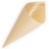 image:imageBambooMN  Disposable Food and Appetizer Wood Cones  79 x 3  300 Pieces100