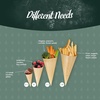 image:imageBambooMN  Disposable Food and Appetizer Wood Cones  79 x 3  300 Pieces1000