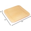 image:imageBambooMN  Square Disposable Dessert Appetizer Bamboo Veneer Dinner Plates  7 18cm  24 Pieces35Inch