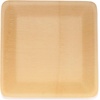 image:imageBambooMN  Square Disposable Dessert Appetizer Bamboo Veneer Dinner Plates  7 18cm  24 Pieces35Inch