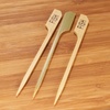 image:imageBambooMN  Vegan Marker Bamboo Paddle Skewer Pick  35 89cm  100 PiecesFish