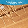 image:imageBambooMN  Winter Holiday Snowflake Bamboo Picks Skewers for Appetizers Desserts Cocktails  59 15cm  Blue White Gold Silver  100pcsAssorted Blue  White  Gold  Silver