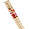 image:imageBambooMN 10 Piece Complete Sushi Making Kit 2x Bamboo Rolling Mats 1x Rice Paddle 1x Spreader and 6 Pairs Red Flowers ChopsticksFloral Red