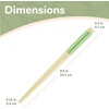 image:imageBambooMN 10 Reusable Red Dot End Japanese Bamboo Chopsticks  12 PairsGreen  Orange