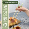 image:imageBambooMN 10 Reusable Red Dot End Japanese Bamboo Chopsticks  12 PairsGreen  Orange