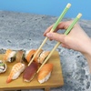 image:imageBambooMN 10 Reusable Red Dot End Japanese Bamboo Chopsticks  12 PairsGreen  Orange