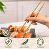 image:imageBambooMN 10 Reusable Red Dot End Japanese Bamboo Chopsticks  12 PairsGreen  Yellow