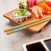 image:imageBambooMN 10 Reusable Red Dot End Japanese Bamboo Chopsticks  12 PairsRed  Blue