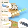 image:imageBambooMN 10 Reusable Red Dot End Japanese Bamboo Chopsticks  12 PairsSky Blue  Panda