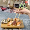 image:imageBambooMN 10 Reusable Red Dot End Japanese Bamboo Chopsticks  12 PairsYellow  Green