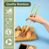 image:imageBambooMN 10 Reusable Red Dot End Japanese Bamboo Chopsticks  12 PairsYellow  Panda