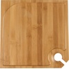 image:imageBambooMN 10 x 10 Bamboo Reusable Dinnerware Wine Glass Holder Square Dug Out Plates for Catered Events Holidays or Home Use Supplies 30 Pcs10