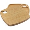 image:imageBambooMN 10 x 10 Bamboo Reusable Dinnerware Wine Glass Holder Square Dug Out Plates for Catered Events Holidays or Home Use Supplies 30 Pcs30