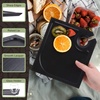 image:imageBambooMN 10 x 10 Bamboo Reusable Dinnerware Wine Glass Holder Square Dug Out Plates for Catered Events Holidays or Home Use Supplies 30 Pcs4