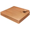 image:imageBambooMN 10 x 10 Bamboo Reusable Dinnerware Wine Glass Holder Square Dug Out Plates for Catered Events Holidays or Home Use Supplies 30 Pcs40