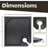 image:imageBambooMN 10 x 10 Bamboo Reusable Dinnerware Wine Glass Holder Square Dug Out Plates for Catered Events Holidays or Home Use Supplies 30 Pcs40