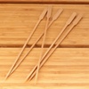 image:imageBambooMN 11 Premium Bamboo Arrow Shrimp Meat Fruit Kebab Skewer  Beige Colored  100 Pieces98 25cm  Carbonized Brown