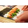 image:imageBambooMN 118 Hangiri Oke Sushi Rice Cooling BowlTub with 5 Pieces Sushi Making Serving Accessory Kit  Medium