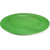 image:imageBambooMN 12 Dia Bamboo Reusable Dinnerware Charger Round Plates for Catered Events Holidays or Home Use Supplies 10 Pcs13 Dia Round  Green