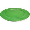 image:imageBambooMN 12 Dia Bamboo Reusable Dinnerware Charger Round Plates for Catered Events Holidays or Home Use Supplies 10 Pcs13 Dia Round  Green