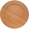 image:imageBambooMN 12 Dia Bamboo Reusable Dinnerware Charger Round Plates for Catered Events Holidays or Home Use Supplies 10 Pcs13 Dia Round