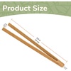 image:imageBambooMN 12 Reusable Bamboo A Tongs  Natural Brown  3 UnitsCarbonized  Fulcrum Block  100 Pieces