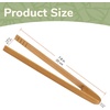 image:imageBambooMN 12 Reusable Bamboo A Tongs  Natural Brown  3 UnitsCarbonized  Fulcrum Block  100 Pieces