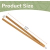 image:imageBambooMN 12 Reusable Bamboo A Tongs  Natural Brown  3 UnitsCarbonized  Fulcrum Block  3 Pieces