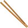 image:imageBambooMN 12 Reusable Bamboo A Tongs  Natural Brown  3 UnitsCarbonized  Fulcrum Block  30 Pieces