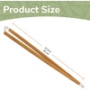 image:imageBambooMN 12 Reusable Bamboo A Tongs  Natural Brown  3 UnitsCarbonized  Pointed  10 Pieces